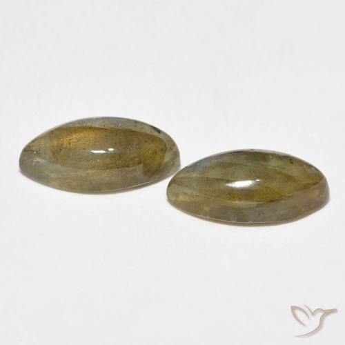 Labradorite Gemstones in 14 x 7 mm (calibrated) Size for Sale, Labradorite Stones in Multicolor Color