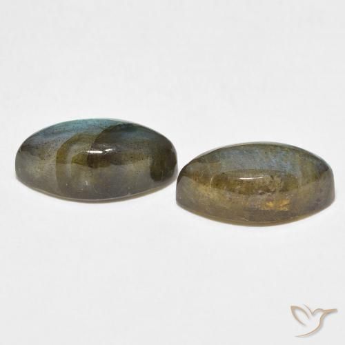 Labradorite Gemstones in 14 x 7 mm (calibrated) Size for Sale, Labradorite Stones in Multicolor Color