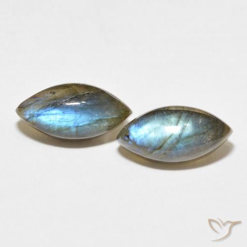 7.82ctw Natural Multicolor Labradorite, Marquise, Translucent