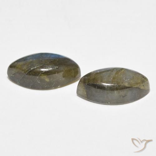 Labradorite Gemstones in 14 x 7 mm (calibrated) Size for Sale, Labradorite Stones in Multicolor Color
