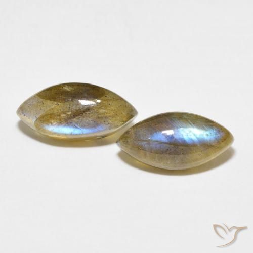 7.28ctw Natural Multicolor Labradorite, Marquise, Translucent