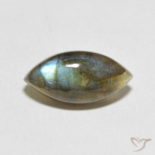 5.28ct Natural Multicolor Labradorite, Marquise, Translucent