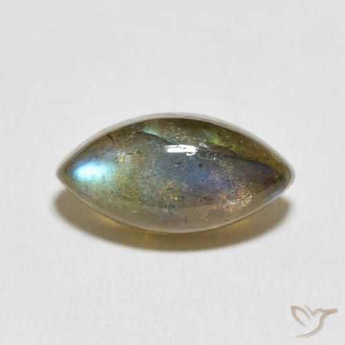 5.66ct Natural Multicolor Labradorite, Marquise, Translucent