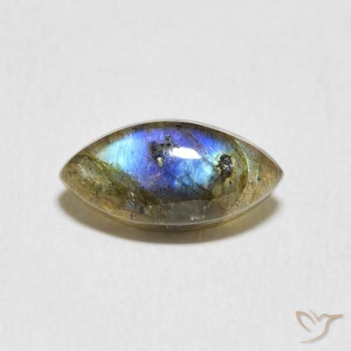 2.38ct Natural Multicolor Labradorite, Marquise, Translucent
