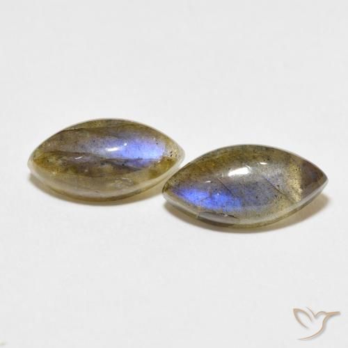 7.13ctw Natural Multicolor Labradorite, Marquise, Translucent