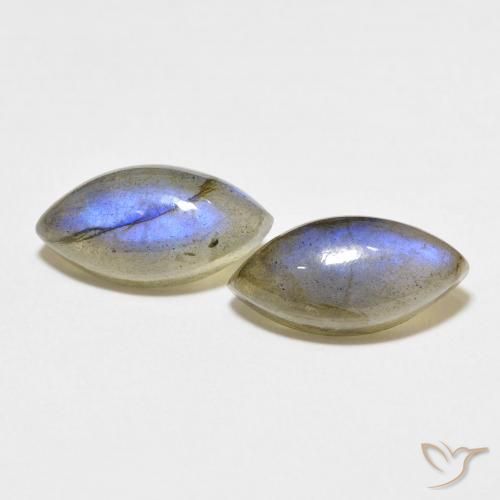 7.38ctw Natural Multicolor Labradorite, Marquise, Translucent