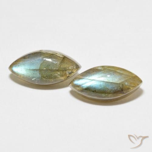 7.06ctw Natural Multicolor Labradorite, Marquise, Translucent