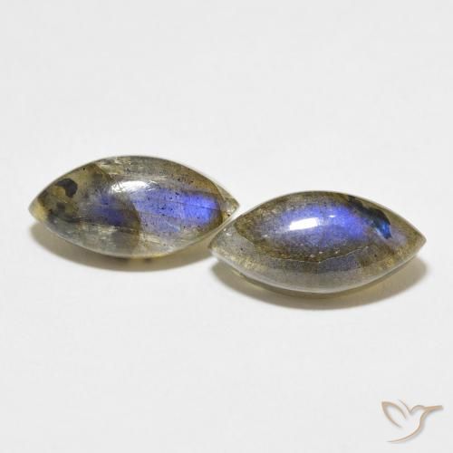 7.98ctw Natural Multicolor Labradorite, Marquise, Translucent
