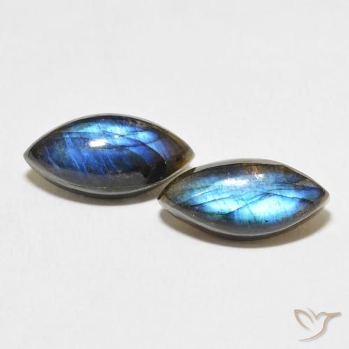 7.05ctw Natural Multicolor Labradorite, Marquise, Translucent
