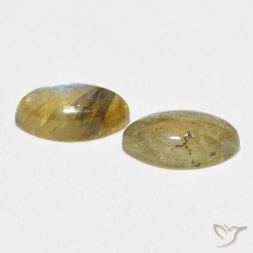 Labradorite Gemstones in 10.1 x 5.3 mm Size for Sale, Labradorite Stones in Multicolor Color