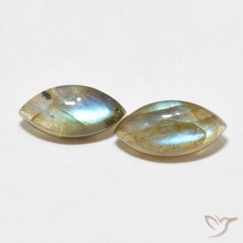 4.84ctw Natural Multicolor Labradorite, Marquise, Translucent
