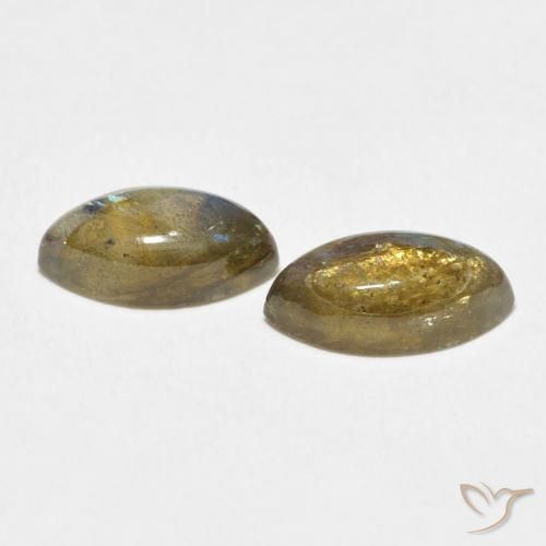 Labradorite Gemstones in 12 x 6 mm (calibrated) Size for Sale, Labradorite Stones in Multicolor Color