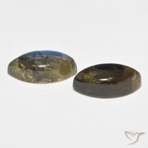 Labradorite Gemstones in 14 x 7 mm (calibrated) Size for Sale, Labradorite Stones in Multicolor Color