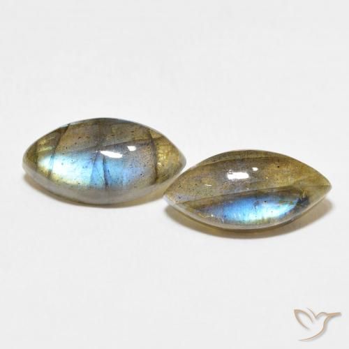6.97ctw Natural Multicolor Labradorite, Marquise, Translucent
