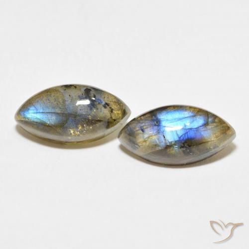 7.74ctw Natural Multicolor Labradorite, Marquise, Translucent