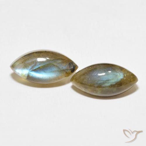 7.12ctw Natural Multicolor Labradorite, Marquise, Translucent