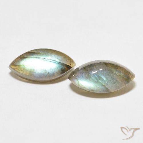 7.80ctw Natural Multicolor Labradorite, Marquise, Translucent
