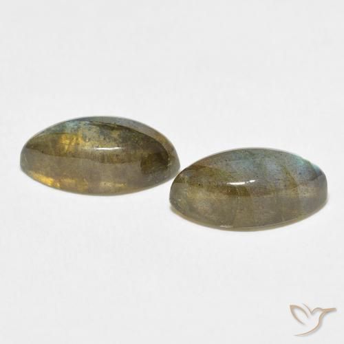 Labradorite Gemstones in 14 x 7 mm (calibrated) Size for Sale, Labradorite Stones in Multicolor Color