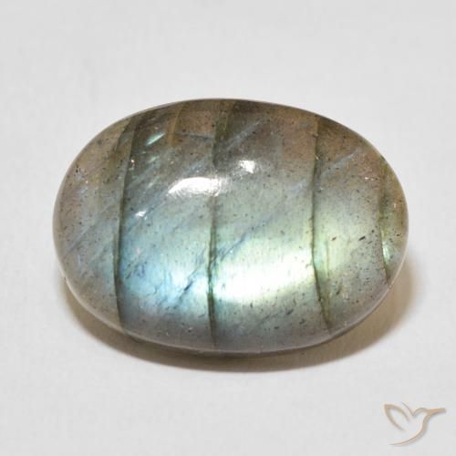 13.81ct Natural Multicolor Labradorite, Oval, Translucent