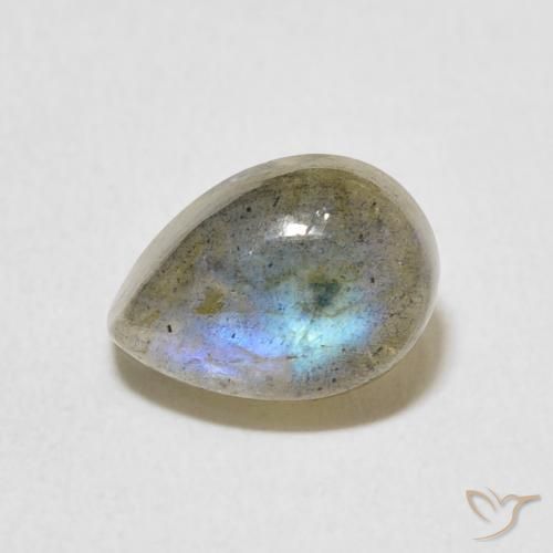 2.89ct Natural Multicolor Labradorite, Pear Shape, Translucent