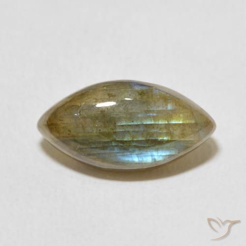 5.32ct Natural Multicolor Labradorite, Marquise, Translucent