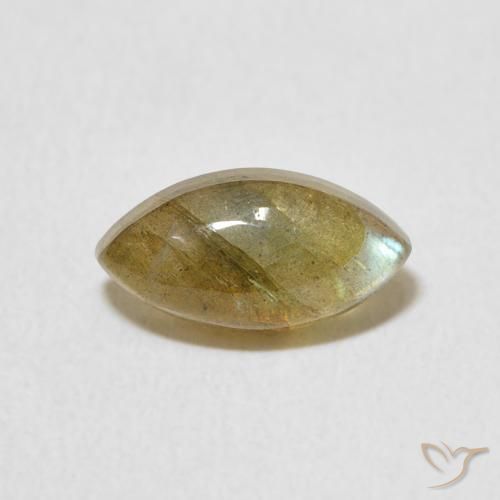 1.45ct Natural Multicolor Labradorite, Marquise, Translucent