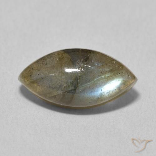 5.19ct Natural Multicolor Labradorite, Marquise, Translucent