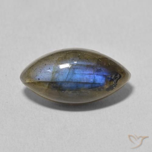 5.25ct Natural Multicolor Labradorite, Marquise, Translucent
