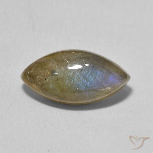 5.13ct Natural Multicolor Labradorite, Marquise, Translucent