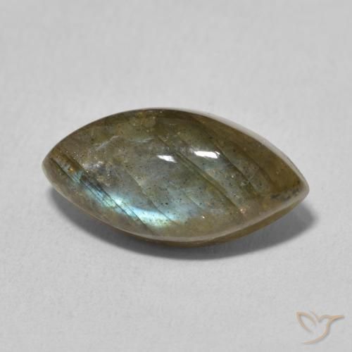 5.31ct Natural Multicolor Labradorite, Marquise, Translucent