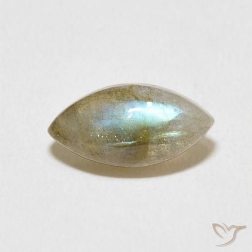 2.37ct Natural Multicolor Labradorite, Marquise, Translucent