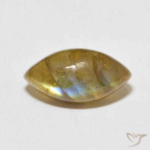 5.61ct Natural Multicolor Labradorite, Marquise, Translucent