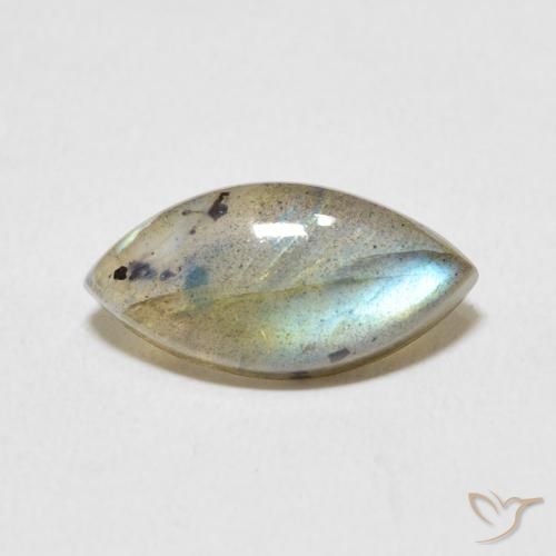 4.56ct Natural Multicolor Labradorite, Marquise, Translucent