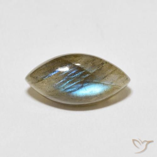 5.51ct Natural Multicolor Labradorite, Marquise, Translucent