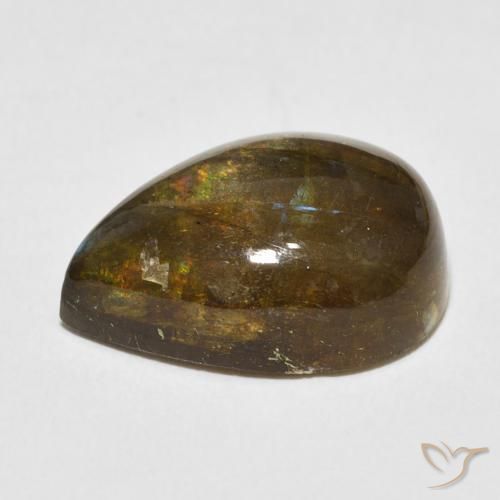 Labradorite Gemstone in 18 x 13 mm (calibrated) Size for Sale, Labradorite Stone in Multicolor Color