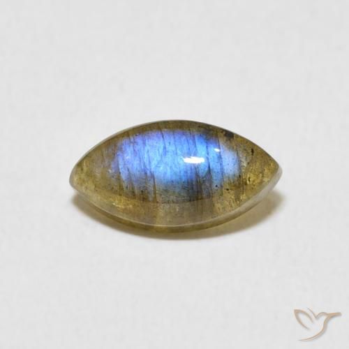1.31ct Natural Multicolor Labradorite, Marquise, Translucent