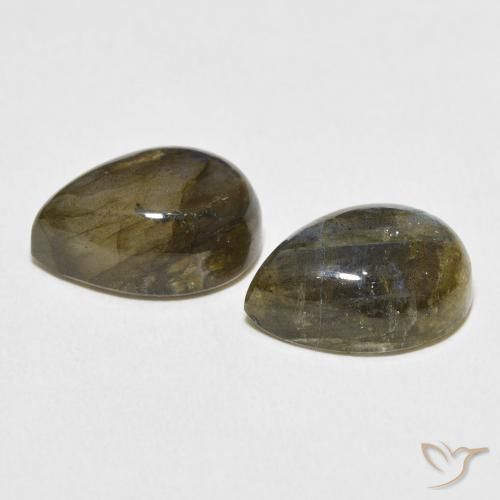 Labradorite Gemstones in 14 x 10 mm (calibrated) Size for Sale, Labradorite Stones in Multicolor Color