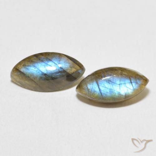 4.86ctw Natural Multicolor Labradorite, Marquise, Translucent