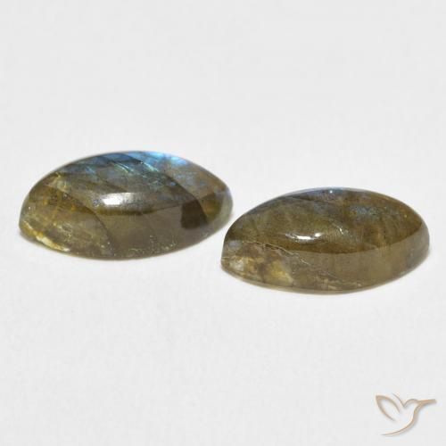 Labradorite Gemstones in 12 x 6 mm (calibrated) Size for Sale, Labradorite Stones in Multicolor Color