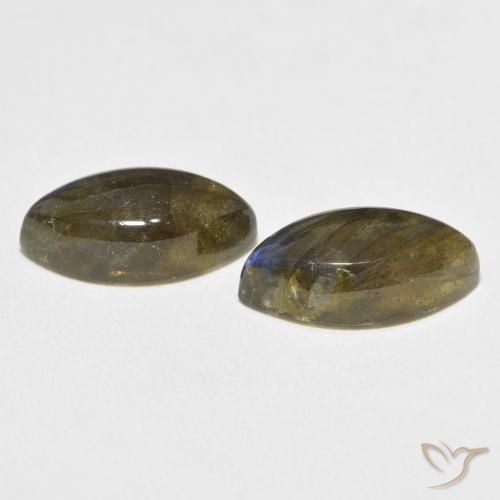 Labradorite Gemstones in 16 x 8 mm (calibrated) Size for Sale, Labradorite Stones in Multicolor Color