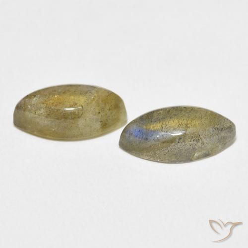 Labradorite Gemstones in 12 x 6 mm (calibrated) Size for Sale, Labradorite Stones in Multicolor Color