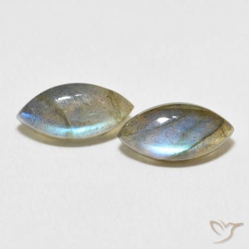 4.75ctw Natural Multicolor Labradorite, Marquise, Translucent