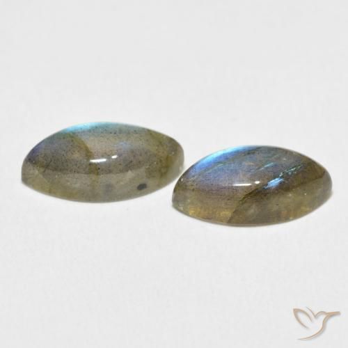 Labradorite Gemstones in 12 x 6 mm (calibrated) Size for Sale, Labradorite Stones in Multicolor Color