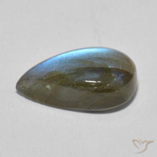 Labradorite Gemstone in 15.8 x 9.9 mm Size for Sale, Labradorite Stone in Multicolor Color