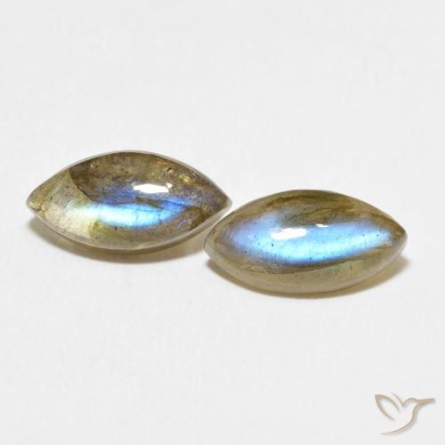 4.91ctw Natural Multicolor Labradorite, Marquise, Translucent