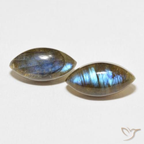 9.99ctw Natural Multicolor Labradorite, Marquise, Translucent