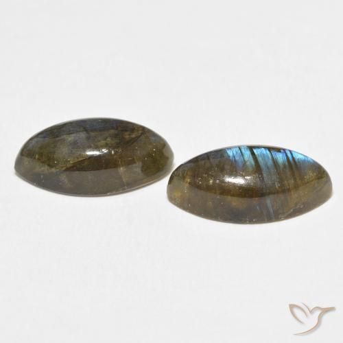 Labradorite Gemstones in 16 x 8 mm (calibrated) Size for Sale, Labradorite Stones in Multicolor Color