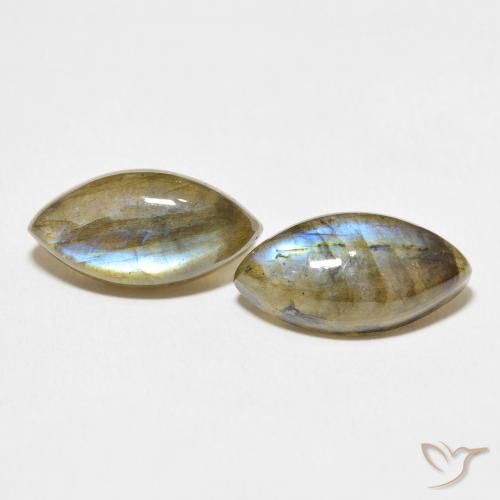 10.36ctw Natural Multicolor Labradorite, Marquise, Translucent
