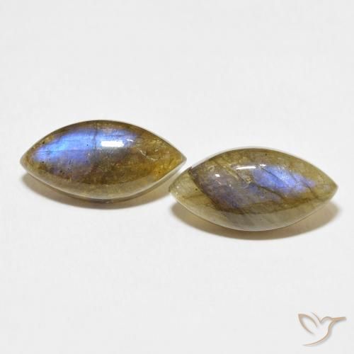 9.23ctw Natural Multicolor Labradorite, Marquise, Translucent
