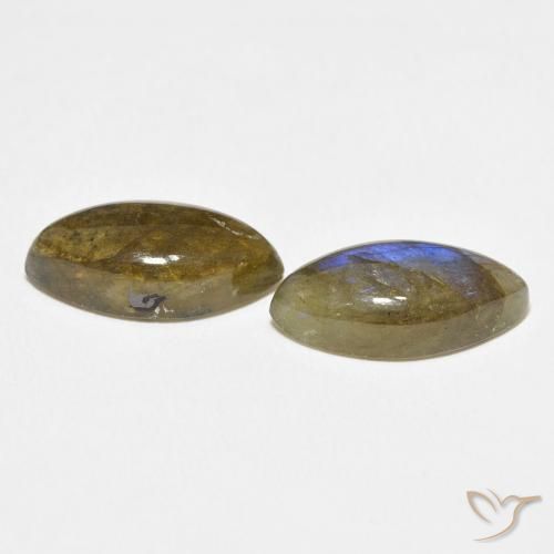 Labradorite Gemstones in 16 x 8 mm (calibrated) Size for Sale, Labradorite Stones in Multicolor Color